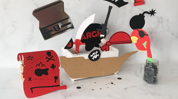 Pirate Theme Birthday Party Decoration Paper Photo Booth Props